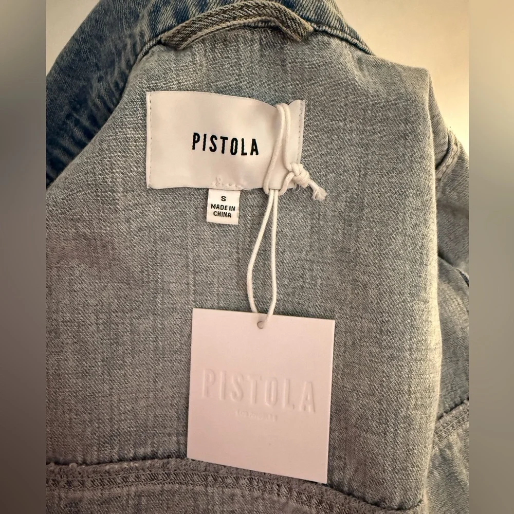 NEW PISTOLA mandy stud shacket in satellite